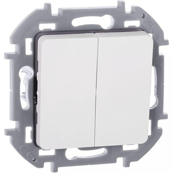 Выключатель 2-кл. Inspiria 10А IP20 250В 10AX механизм бел. IEK 673620 ТехноИмпульс