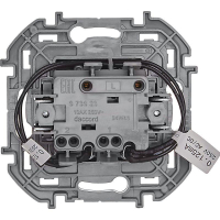 Выключатель 2-кл. Inspiria 10А IP20 250В 10AX с подсветкой/индикацией механизм антрацит IEK 673633 ТехноИмпульс