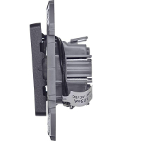 Выключатель 2-кл. Inspiria 10А IP20 250В 10AX с подсветкой/индикацией механизм антрацит IEK 673633 ТехноИмпульс