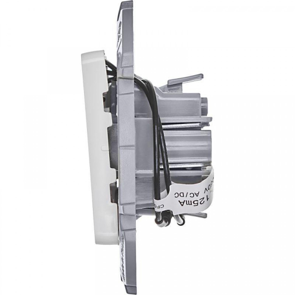 Выключатель 2-кл. Inspiria 10А IP20 250В 10AX с подсветкой/индикацией механизм бел. IEK 673630 ТехноИмпульс