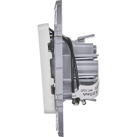 Выключатель 2-кл. Inspiria 10А IP20 250В 10AX с подсветкой/индикацией механизм бел. IEK 673630 ТехноИмпульс