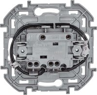 Выключатель 2-кл. Inspiria 10А IP20 250В 10AX с подсветкой/индикацией механизм сл. кость IEK 673631 ТехноИмпульс
