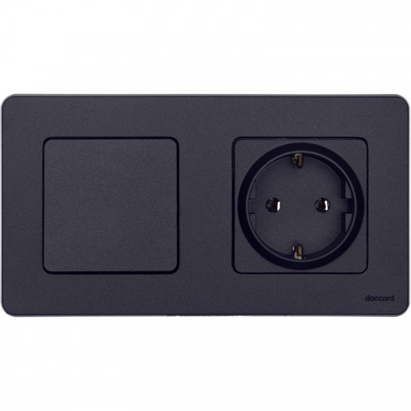 Выключатель 1-кл. Inspiria 10А IP20 250В 10AX механизм антрацит IEK 673603 ТехноИмпульс