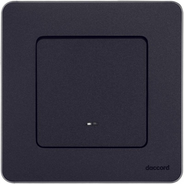 Выключатель 1-кл. Inspiria 10А IP20 250В 10AX с подсветкой/индикацией механизм антрацит IEK 673613 ТехноИмпульс