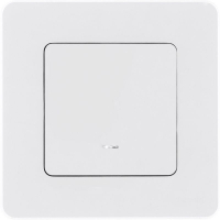 Выключатель 1-кл. Inspiria 10А IP20 250В 10AX с подсветкой/индикацией механизм бел. IEK 673610 ТехноИмпульс