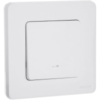 Выключатель 1-кл. Inspiria 10А IP20 250В 10AX с подсветкой/индикацией механизм бел. IEK 673610 ТехноИмпульс