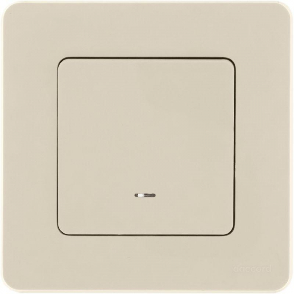 Выключатель 1-кл. Inspiria 10А IP20 250В 10AX с подсветкой/индикацией механизм сл. кость IEK 673611 ТехноИмпульс