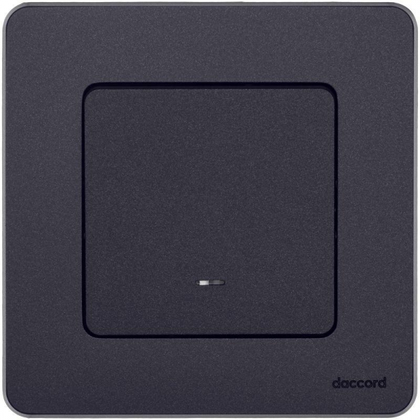 Переключатель 1-кл. Inspiria 10А IP20 250В 10AX с подсветкой/индикацией механизм антрацит IEK 673663 ТехноИмпульс