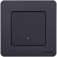 Переключатель 1-кл. Inspiria 10А IP20 250В 10AX с подсветкой/индикацией механизм антрацит IEK 673663 ТехноИмпульс