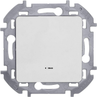 Переключатель 1-кл. Inspiria 10А IP20 250В 10AX с подсветкой/индикацией механизм бел. IEK 673660 ТехноИмпульс