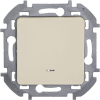 Переключатель 1-кл. Inspiria 10А IP20 250В 10AX с подсветкой/индикацией механизм сл. кость IEK 673661 ТехноИмпульс