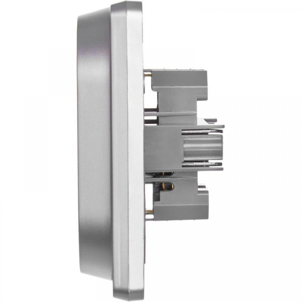 Розетка Inspiria 16А 250В 2х2P+E немецк. стандарт алюм. IEK 673752 ТехноИмпульс