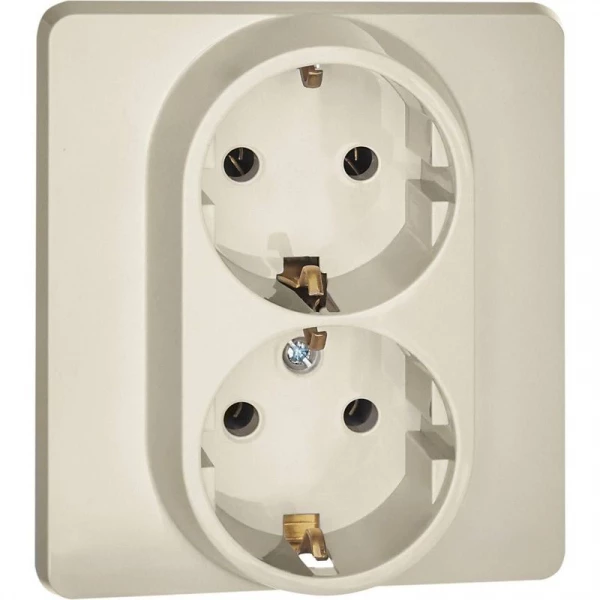 Розетка Inspiria 16А 250В 2х2P+E немецк. стандарт сл. кость IEK 673751 ТехноИмпульс