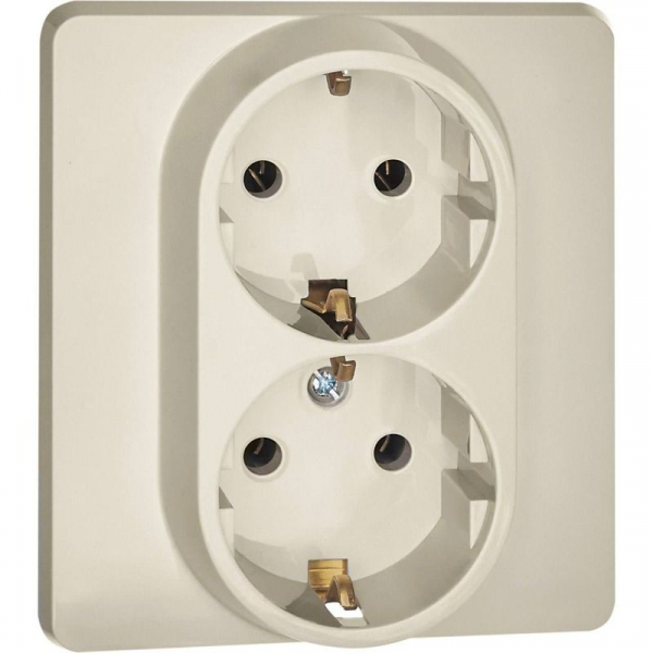 Розетка Inspiria 16А 250В 2х2P+E немецк. стандарт сл. кость IEK 673751 ТехноИмпульс