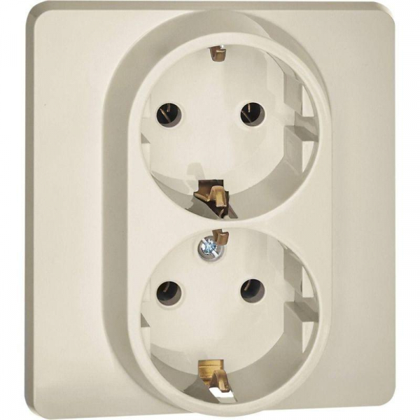 Розетка Inspiria 16А 250В 2х2P+E немецк. стандарт сл. кость IEK 673751 ТехноИмпульс