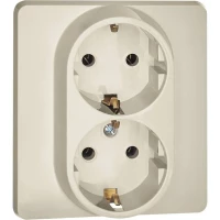 Розетка Inspiria 16А 250В 2х2P+E немецк. стандарт сл. кость IEK 673751 ТехноИмпульс