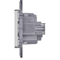 Розетка 1-м СП Inspiria 16А IP20 250В 2P механизм алюм. IEK 673712 ТехноИмпульс