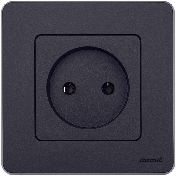 Розетка 1-м СП Inspiria 16А IP20 250В 2P механизм антрацит IEK 673713 ТехноИмпульс