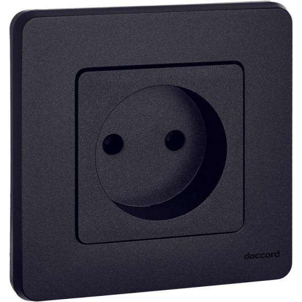 Розетка 1-м СП Inspiria 16А IP20 250В 2P механизм антрацит IEK 673713 ТехноИмпульс