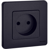 Розетка 1-м СП Inspiria 16А IP20 250В 2P механизм антрацит IEK 673713 ТехноИмпульс