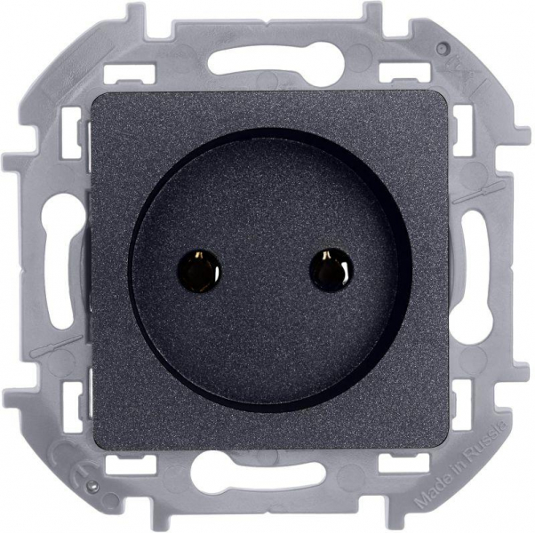 Розетка 1-м СП Inspiria 16А IP20 250В 2P механизм антрацит IEK 673713 ТехноИмпульс