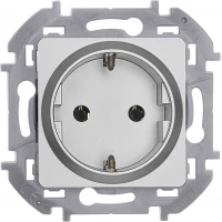 Розетка 1-м СП Inspiria 16А IP20 250В 2P+E немецк. стандарт механизм алюм. IEK 673722 ТехноИмпульс