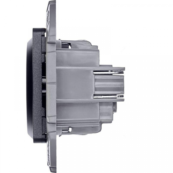 Розетка 1-м СП Inspiria 16А IP20 250В 2P+E немецк. стандарт механизм антрацит IEK 673723 ТехноИмпульс