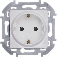 Розетка 1-м СП Inspiria 16А IP20 250В 2P+E немецк. стандарт механизм бел. IEK 673720 ТехноИмпульс