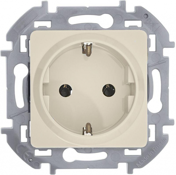 Розетка 1-м СП Inspiria 16А IP20 250В 2P+E немецк. стандарт механизм сл. кость IEK 673721 ТехноИмпульс