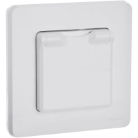 Розетка 1-м СП Inspiria 16А IP44 250В 2P+E защ. шторки с крышкой немецк. стандарт механизм бел. IEK 673740 ТехноИмпульс