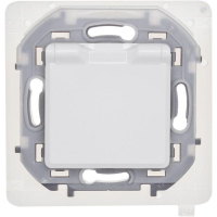 Розетка 1-м СП Inspiria 16А IP44 250В 2P+E защ. шторки с крышкой немецк. стандарт механизм бел. IEK 673740 ТехноИмпульс