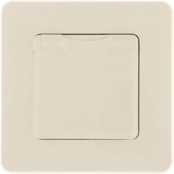 Розетка 1-м СП Inspiria 16А IP44 250В 2P+E защ. шторки с крышкой немецк. стандарт механизм сл. кость IEK 673741 ТехноИмпульс