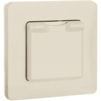 Розетка 1-м СП Inspiria 16А IP44 250В 2P+E защ. шторки с крышкой немецк. стандарт механизм сл. кость IEK 673741 ТехноИмпульс