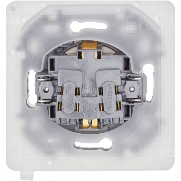 Розетка 1-м СП Inspiria 16А IP44 250В 2P+E защ. шторки с крышкой немецк. стандарт механизм сл. кость IEK 673741 ТехноИмпульс