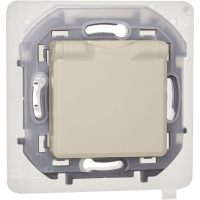 Розетка 1-м СП Inspiria 16А IP44 250В 2P+E защ. шторки с крышкой немецк. стандарт механизм сл. кость IEK 673741 ТехноИмпульс