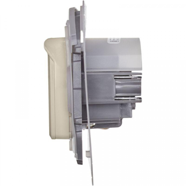 Розетка 1-м СП Inspiria 16А IP44 250В 2P+E защ. шторки с крышкой немецк. стандарт механизм сл. кость IEK 673741 ТехноИмпульс