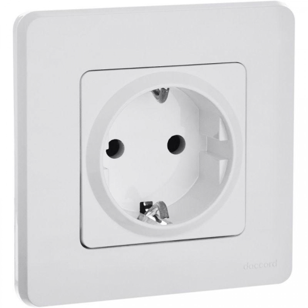 Розетка 1-м СП Inspiria 16А IP20 250В 2P+E защ. шторки немецк. стандарт механизм бел. IEK 673730 ТехноИмпульс