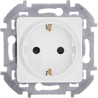 Розетка 1-м СП Inspiria 16А IP20 250В 2P+E защ. шторки немецк. стандарт механизм бел. IEK 673730 ТехноИмпульс