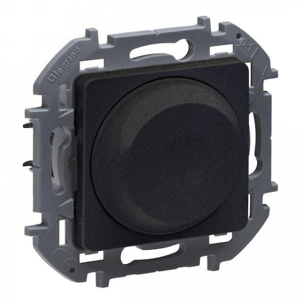 Механизм светорегулятора поворотного Inspiria 300Вт без нейтрали антрацит IEK 673793 ТехноИмпульс