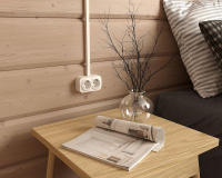 Розетка 2-м ОП Quteo 16А IP20 250В 2х2P+E с заземл. без защ. шторок бел. IEK 782233 ТехноИмпульс