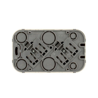 Розетка 2-м ОП Quteo 16А IP20 250В 2х2P+E с заземл. без защ. шторок сл. кость IEK 782263 ТехноИмпульс