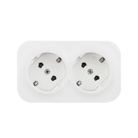 Розетка 2-м ОП Quteo 16А IP20 250В 2х2P+E с заземл. защ. шторки бел. IEK 782237 ТехноИмпульс