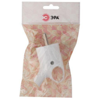 Вилка с заземл. угловая с кольцом 16А бел. Vx4-W ЭРА Б0039676 ТехноИмпульс