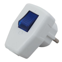 Вилка с заземл. с выкл. 16А бел. Vx5-W ЭРА Б0039675 ТехноИмпульс