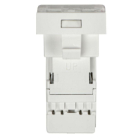 Розетка компьютерная 1-м 1мод. RJ45 кат.5E UTP механизм PRIMER IEK CKK-40D-RI1-K01 ТехноИмпульс