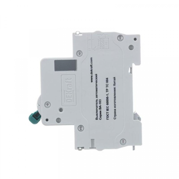 Выключатель автоматический модульный 2п C 10А 6кА ВА-103 DEKraft 12287DEK ТехноИмпульс
