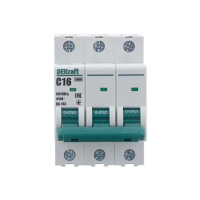 Выключатель автоматический модульный 3п C 16А 6кА ВА-103 DEKraft 12305DEK ТехноИмпульс