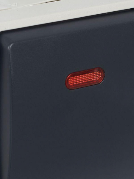 Выключатель проходной 1-кл. ОП Форс 10А IP54 ВС20-1-1-ФСр с индикацией сер. IEK EVS11-K03-10-54-DC ТехноИмпульс