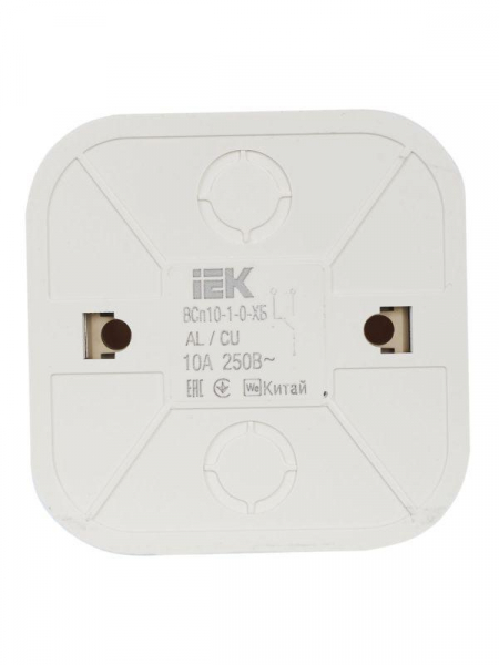 Переключатель проходной 1-кл. ОП GLORY 10А ВСп10-1-0-ХБ бел. IEK EVH12-K01-10 ТехноИмпульс