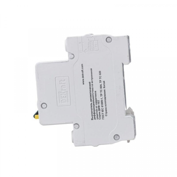 Выключатель автоматический дифференциального тока 2п (1P+N) C 10А 30мА тип AC 4.5кА ДИФ-103 DEKraft 16051DEK ТехноИмпульс